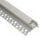 ALP-057 - TILE-EDGE Ezüst - Lépcsővilágító profil LED szalaghoz (Opál búrával)