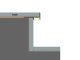 ALP-057 - TILE-EDGE Ezüst - Lépcsővilágító profil LED szalaghoz (Opál búrával)
