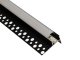 ALP-056 - TILE-EDGE Fekete - Lépcsővilágító profil LED szalaghoz (Opál búrával)