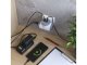 Fali elosztó 2-es + 1 USB + 1 USB-C, fehér, T elosztó