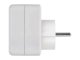 Fali elosztó 1-es + 1 USB + 1 USB-C, fehér