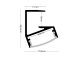 GLASS SHELF alu profile - LP701W, fehér