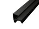 GLASS SHELF alu profile - LP701B, fekete