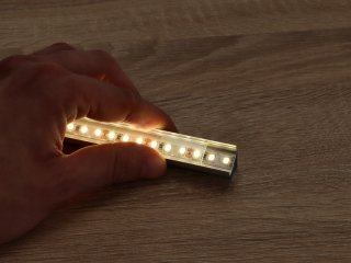 GLASS SHELF Ezüst - üvegpolc profil LED szalaghoz (Átlátszó búrával)