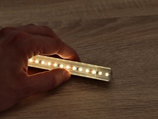 GLASS SHELF Fehér - üvegpolc profil LED szalaghoz (Átlátszó búrával)