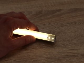 GLASS SHELF Fehér - üvegpolc profil LED szalaghoz (Opál búrával)