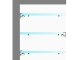 GLASS SHELF Fehér - üvegpolc profil LED szalaghoz (Opál búrával)