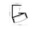 GLASS SHELF Fekete - üvegpolc profil LED szalaghoz (Átlátszó búrával)