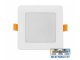 Süllyeszthető LED panel (118 mm - négyzet) 9W - állítható színhőmérséklet, fehér, IP54