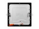 Süllyeszthető LED panel (168 mm - négyzet) 12W - természetes fehér, fekete