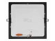 Süllyeszthető LED panel (222 mm - négyzet) 18W - természetes fehér, fekete