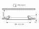 Süllyeszthető LED panel (222 mm - négyzet) 18W - természetes fehér, fekete