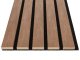 - Fa hatású, hangszigetelő lamella falburkolat, filc hátlappal (260 cm x 30 cm x 1.7 cm) - bronz tölgy