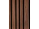 - Fa hatású, hangszigetelő lamella falburkolat, filc hátlappal, különböző szélességű lécekkel (260 cm x 30 cm x 1.7 cm) - dió