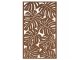 Fali dekorpanel, monstera levél minta, 90x150 cm, 3 mm HDF - Dió