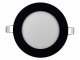 Süllyeszthető LED panel (120 mm - kör) 6W - természetes fehér, fekete