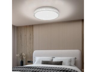 Mennyezeti LED lámpa (36W - kristály) Változtatható színhőmérséklet + fényerő állítás