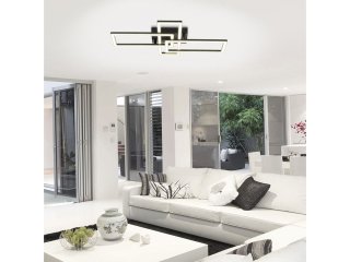 Mennyezeti designer LED lámpa (24W/1200Lumen) fekete, természetes fehér
