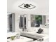 Mennyezeti designer LED lámpa (20W/750Lumen) fekete, természetes fehér