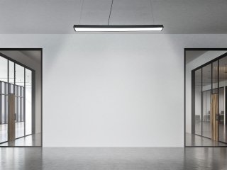 Design LED függőlámpa (32W) fekete színű - természetes fehér