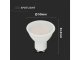 LED lámpa GU10 (4.5W/100°) természetes fehér, CREE LED
