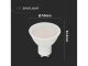 LED lámpa GU10 (4.5W/100°) hideg fehér, CREE LED