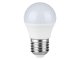 E27 LED lámpa (6.5W/180°) Kisgömb - hideg fehér