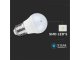 E27 LED lámpa (6.5W/180°) Kisgömb - hideg fehér