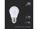 E27 LED lámpa (6.5W/180°) Kisgömb - hideg fehér