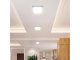 LED panel falon kívüli - négyzet (24W) természetes fehér, backlit panel