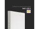 LED panel falon kívüli - négyzet (24W) természetes fehér, backlit panel