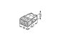 2273 Wago Compact vezeték összekötő, 2 x 2.5mm² vezeték nyílásos (100 db)