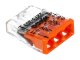 2273 Wago Compact vezeték összekötő, 3 x 2.5mm² vezeték nyílásos (100 db)