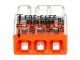2273 Wago Compact vezeték összekötő, 3 x 2.5mm² vezeték nyílásos (100 db)
