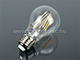 LED lámpa E27 (6W/300°) izzószálas, üveg, meleg COG (2 db)