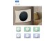 Sorolókeret Soft-touch fekete keret, ezüst belső - 1-es keret, 80x120 mm széles design