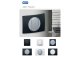 Sorolókeret Soft-touch fekete keret, ezüst belső - 1-es keret, 80x120 mm széles design