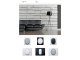 Sorolókeret Soft-touch fekete keret, ezüst belső - 1-es keret, 80x120 mm széles design
