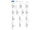 Sorolókeret Soft-touch fekete keret, ezüst belső - 1-es keret, 80x120 mm széles design