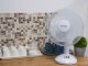 Asztali ventilátor fehér színben (34 cm - 35W) 4 gombos