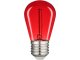 Színes filament LED lámpa E27 (1W/300°) Körte - piros