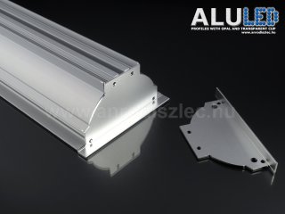 ALP-059 Ezüst - Véglezáró alumínium LED profilhoz (Fém)