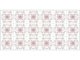 Flexpanel PVC falburkoló lap - Csempe, pink virág mintás burkolat műanyagból