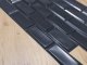 Flexpanel PVC falburkoló lap - Metró csempe kötésben, fekete műanyag burkolat