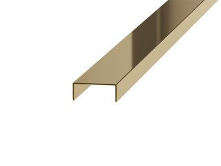 NOX Prémium dekorcsík- inox, tükör arany 20mm/270cm