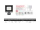 LED fényvető + mozgásérzékelő szenzor (30W/2400lm) hideg fehér