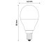 LED lámpa E14 (5.5W/240°) Kisgömb - RGB+WW+IR távirányítható