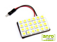 LED SMD panel autóba (5050SMDx24) - 5W, hideg fehér