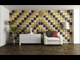 Kerma bőr falpanel, bőrpanel,  Inter-18010 Piros (12,5x25 cm)