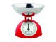 Konyhai mérleg (5 kg), retro stílusú, analóg - piros (B-5063)